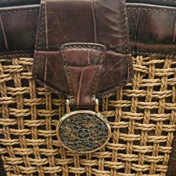 Brighton Woven Tote Shoulder Bag - Picture 8 of 9